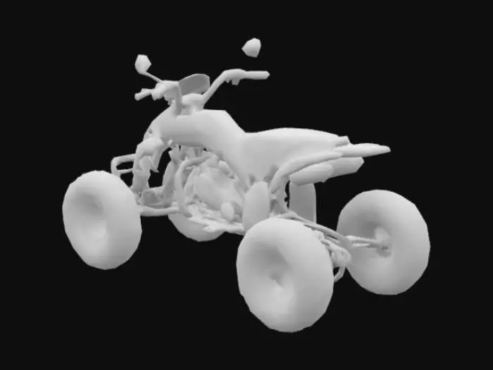 3D model for  SCP-1187 is a blue 2006 Kazuma 150cc All Terrain Vehicle.