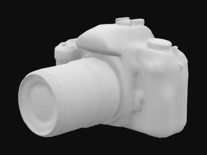 3D model for SCP-7122 is a Nikon brand D3500 DSLR Camera (Serial number ██████████) with a standard 18-55mm kit lens.