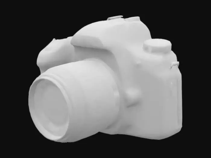 3D model for SCP-7122 is a Nikon brand D3500 DSLR Camera (Serial number ██████████) with a standard 18-55mm kit lens.