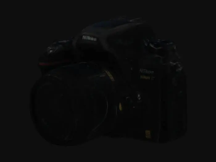 3D model for SCP-7122 is a Nikon brand D3500 DSLR Camera (Serial number ██████████) with a standard 18-55mm kit lens.