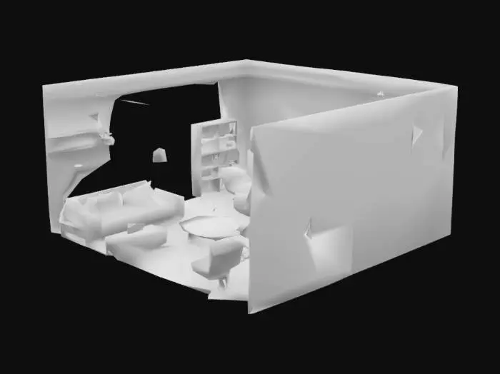 3D model for Card Title: A Swedish Furniture Store

Subtitle: Perfectly Normal

Type: Trap

Description: Spawns a friendly and welcoming department store. Players unfortunate enough to be inside the store when it opens will have to fight their way out, if they can get out at all. Bring your own instructions.