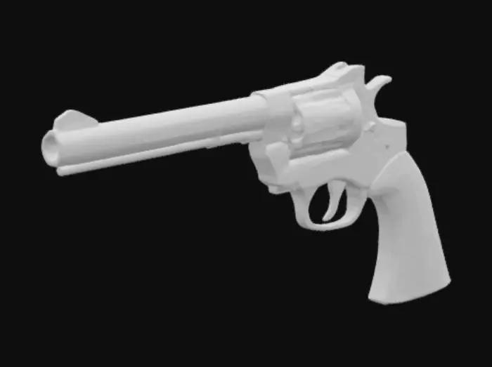 3D model for Card Title: Dr. Mann’s Six-Shooter

Subtitle: Ole Reliable

Type: Weapon, Ranged

Description: A revolver used by infamous Foundation doctor Everett Mann. Bonus to accuracy. Bonus to damage vs. undead. Bonus to lunacy.