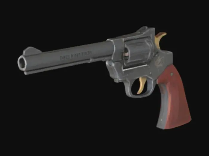 3D model for Card Title: Dr. Mann’s Six-Shooter

Subtitle: Ole Reliable

Type: Weapon, Ranged

Description: A revolver used by infamous Foundation doctor Everett Mann. Bonus to accuracy. Bonus to damage vs. undead. Bonus to lunacy.