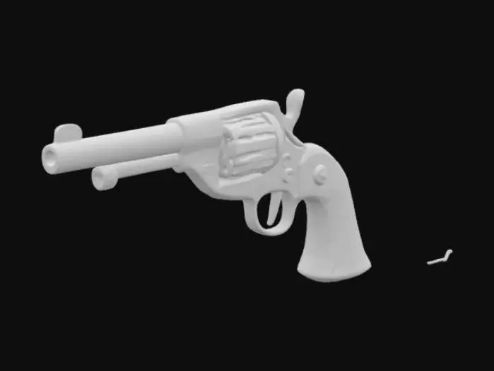 3D model for Card Title: Dr. Mann’s Six-Shooter

Subtitle: Ole Reliable

Type: Weapon, Ranged

Description: A revolver used by infamous Foundation doctor Everett Mann. Bonus to accuracy. Bonus to damage vs. undead. Bonus to lunacy.