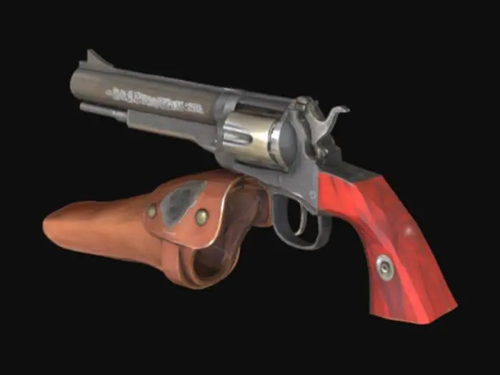 3D model for Card Title: Dr. Mann’s Six-Shooter

Subtitle: Ole Reliable

Type: Weapon, Ranged

Description: A revolver used by infamous Foundation doctor Everett Mann. Bonus to accuracy. Bonus to damage vs. undead. Bonus to lunacy.