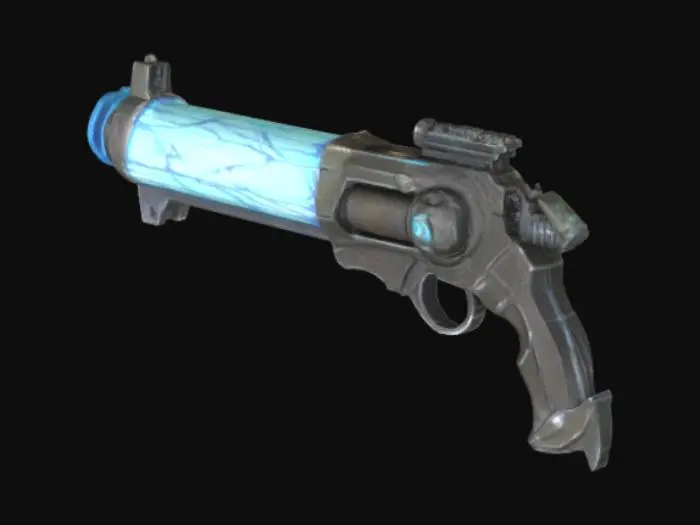 3D model for Card Title: The Infinity Gun

Subtitle: An Abomination

Type: Weapon, Ranged

Description: A gun made of a god bound by the shredded souls of nine innocents. Instantly annihilates one being or artifact anywhere on the board, so long as the user is able to describe it. Expires after use.