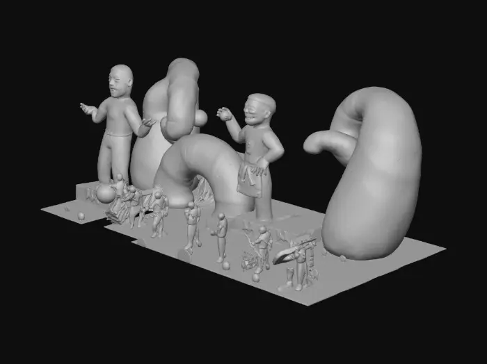 3D model for SCP-5142 being performed live