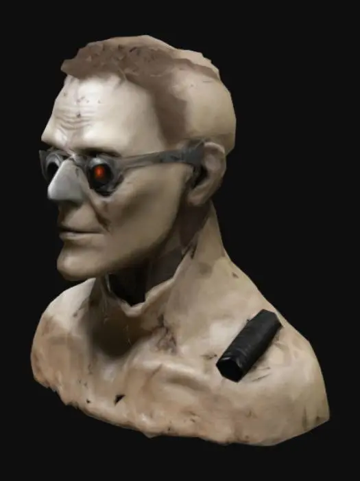 3D model for SCP-1848 currently presents as a middle-aged, Caucasian male, approximately 1.7 meters tall and 130 kilograms (the approximate height, weight, and appearance of Dr. Ellis Cartwright, the head of SCP-1848's containment team). SCP-1848 is known to change forms, but it has maintained its current form since the most recent revision of its containment procedures.