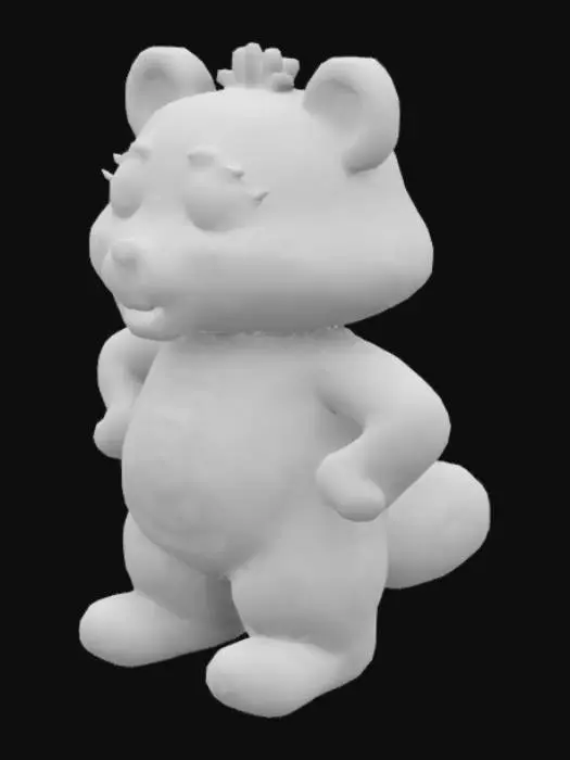 3D model for Bright Heart Raccoon is a purple male Care Bear Cousin who appeared in the original Care Bears TV series and films.