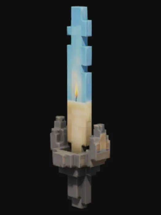 3D model for Shadow Candle (Terraria)