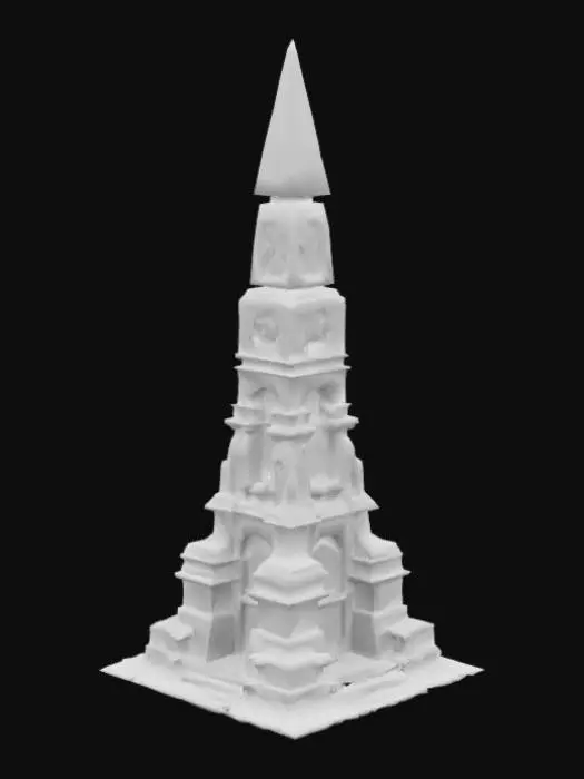 3D model for Card Title: Babel’s Spire

Subtitle: The Friendly Union of Man and Beast

Type: Structure

Description: Spawns the Babel Spire on a square of your choosing within line of sight. Nearby animals join your side, and gain +2 attack. Those who do not are sacrificed to Babel. Aya aya aya blood blood blood.