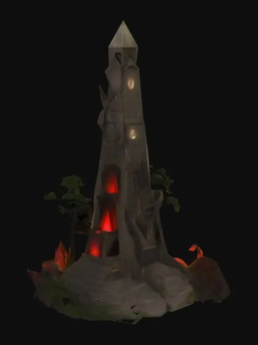 3D model for Card Title: Babel’s Spire

Subtitle: The Friendly Union of Man and Beast

Type: Structure

Description: Spawns the Babel Spire on a square of your choosing within line of sight. Nearby animals join your side, and gain +2 attack. Those who do not are sacrificed to Babel. Aya aya aya blood blood blood.