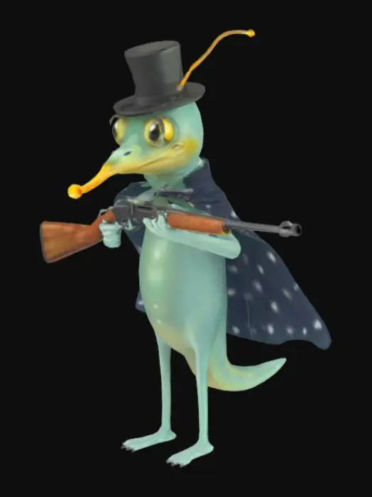 3D model for Card Title: A Sea Slug

Subtitle: A Proper Gentleman

Type: Companion

Description: Spawns A Sea Slug to act as your companion. Wields an anti-materiel rifle. Talks a lot. Can summon a ghostly butler to do your bidding (with limitations!), but has a 10 round cool-down.
