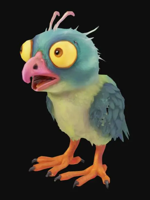 3D model for Card Title: A Very Loud Bird

Subtitle: oh god make it stop

Type: Companion

Description: Summons some sort of awful eldritch abomination stuffed into the body of a small bird to act as your companion. Despicably loud. Can stun foes and entities, and commune with fellow anomalies. Unless otherwise protected, players who spend too much time in the presence of A Very Loud Bird will slowly lose their minds.