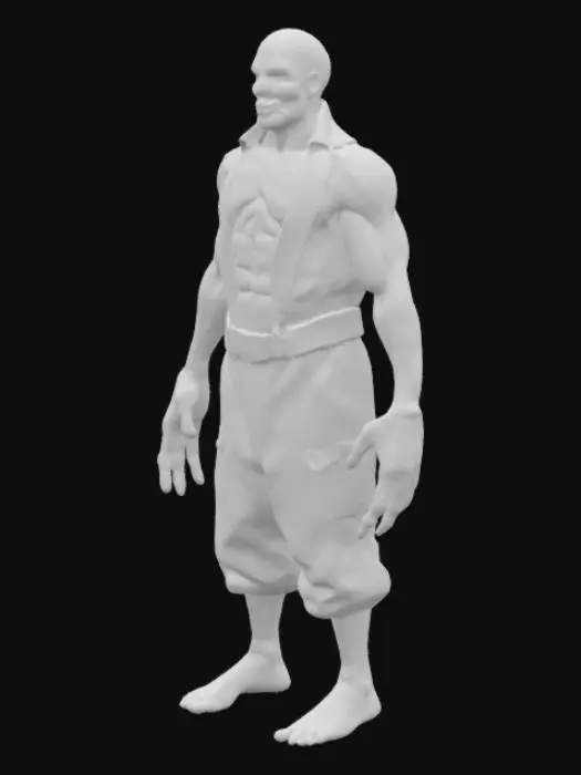 3D model for Card Title: Corrosion Man
Subtitle: The Snatcher
Type: Anomaly, Sentient, Humanoid
Description: A ghastly former soldier turned into a living nightmare. Steals children for probably horrible reasons. Lives in an attic above the Darkness Between Dimensions.