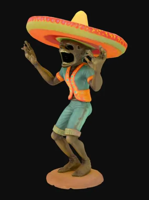 3D model for Card Title: SCP-173 In A Sombrero

Subtitle: Ay Caramba

Type: Anomaly, Construct

Description: A statue in a sombrero. Gave up a life of snapping necks to pursue its dream of dancing. Nearby entities may be overcome by the urge to dance.