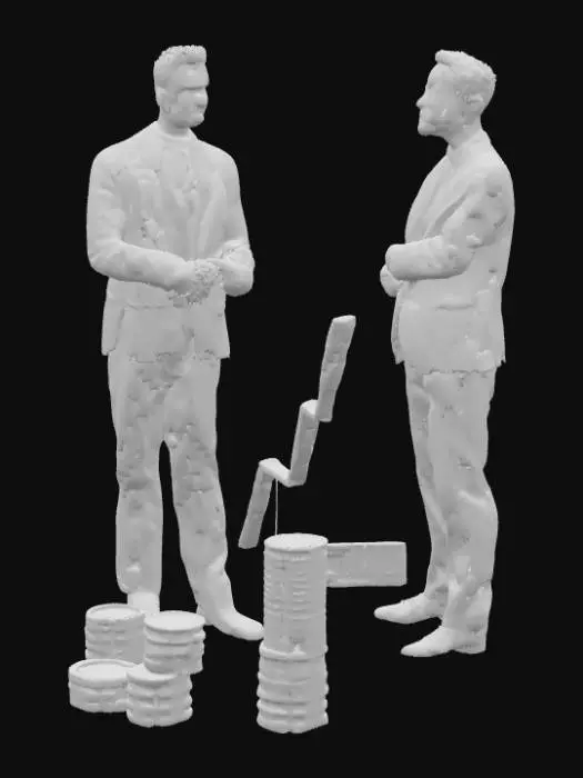 3D model for Card Title: Business Deal

Description: You negotiate a deal between The Factory and Dr. Wondertainment, and earn big dividends for your work!