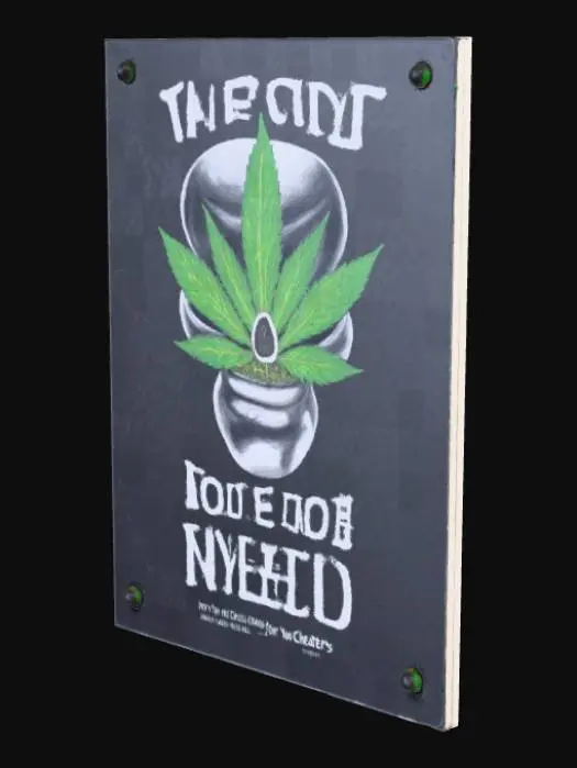 3D model for Card Color: Black

Card Title: Pot of Weed

Description: THERE IS A PLACE IN HELL FOR CHEATERS AND A HOLE JUST YOUR SIZE. Draw two cards, but you still take damage.

Effect: The player draws two cards, and begins experiencing symptoms of psychoactive drug exposure; each successive use of "Pot of Weed" increases the intensity of these symptoms.