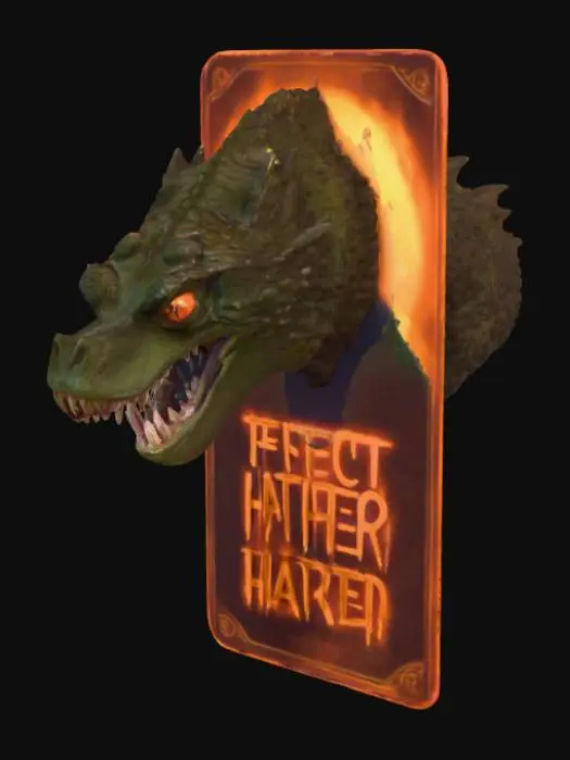 3D model for Card Color: Orange

Card Title: PERFECT HATRED

Subtitle: A Decidedly Imperfect Termination Attempt.

Type: Anomaly | Sentient | Supreme Divine

Description: The perfect expression of pure hatred. Don't mess with the lizard, children.

Stats: ?? ATK / ?? DEF / ?? HP | (All values were listed as STACK_OVERFLOW_ERROR instead of as numbers)