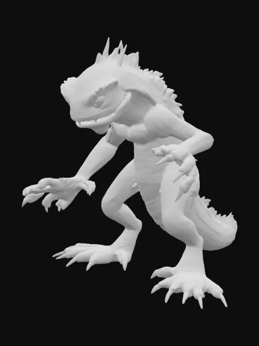 3D model for Card Color: Orange

Card Title: PERFECT HATRED

Subtitle: A Decidedly Imperfect Termination Attempt.

Type: Anomaly | Sentient | Supreme Divine

Description: The perfect expression of pure hatred. Don't mess with the lizard, children.

Stats: ?? ATK / ?? DEF / ?? HP | (All values were listed as STACK_OVERFLOW_ERROR instead of as numbers)