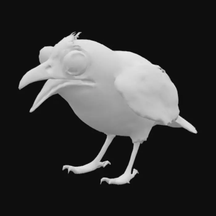 3D model for Card Title: A Very Loud Bird

Subtitle: oh god make it stop

Type: Companion

Description: Summons some sort of awful eldritch abomination stuffed into the body of a small bird to act as your companion. Despicably loud. Can stun foes and entities, and commune with fellow anomalies. Unless otherwise protected, players who spend too much time in the presence of A Very Loud Bird will slowly lose their minds.