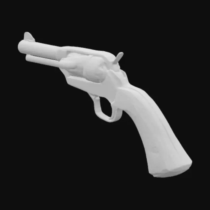 3D model for Card Title: Dr. Mann’s Six-Shooter

Subtitle: Ole Reliable

Type: Weapon, Ranged

Description: A revolver used by infamous Foundation doctor Everett Mann. Bonus to accuracy. Bonus to damage vs. undead. Bonus to lunacy.