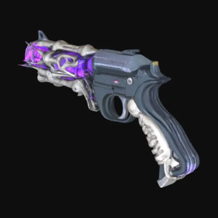 3D model for Card Title: The Infinity Gun

Subtitle: An Abomination

Type: Weapon, Ranged

Description: A gun made of a god bound by the shredded souls of nine innocents. Instantly annihilates one being or artifact anywhere on the board, so long as the user is able to describe it. Expires after use.