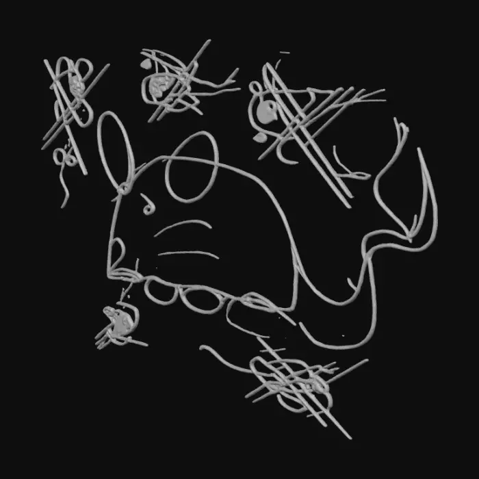 3D model for Sketches of SCP-8472-EX's supposed appearance created by eyewitnesses.