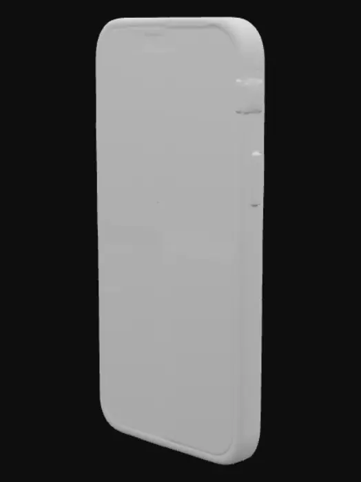 3D model for iPhone in Red Case