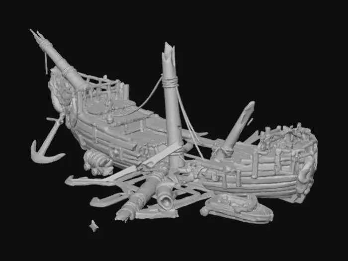 3D model for Mermaid's Wreck