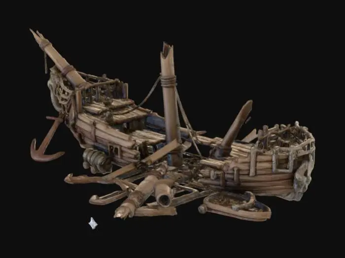 3D model for Mermaid's Wreck