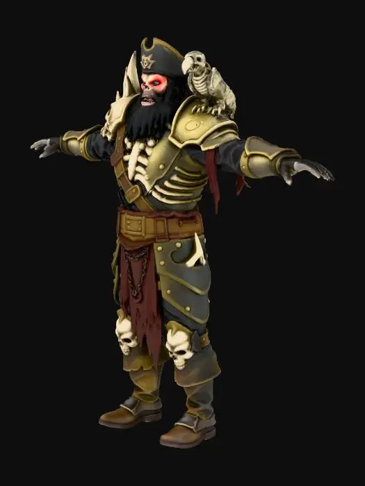 3D model for Cursed Pirate King