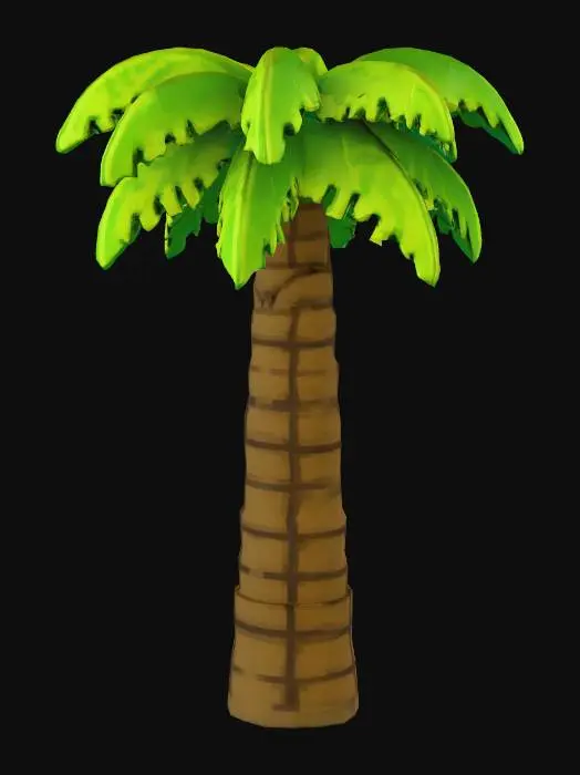 3D model for Pixel Palm Tree