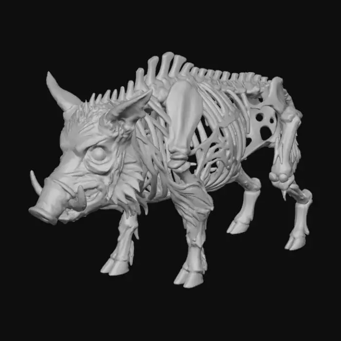 3D model for Undead Boar Specter