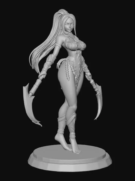 3D model for Warrior Maiden