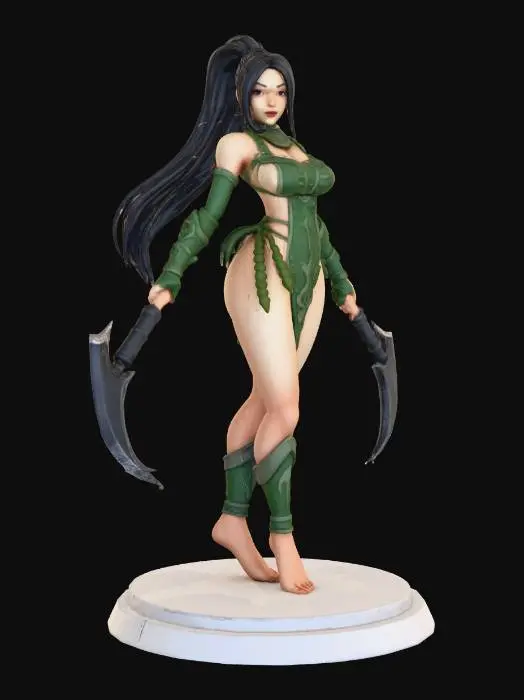 3D model for Warrior Maiden