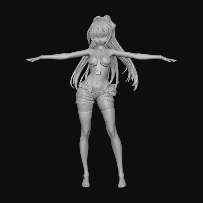 3D model for Character in T-Pose