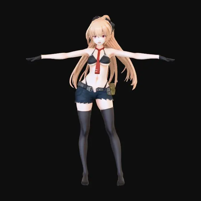 3D model for Character in T-Pose