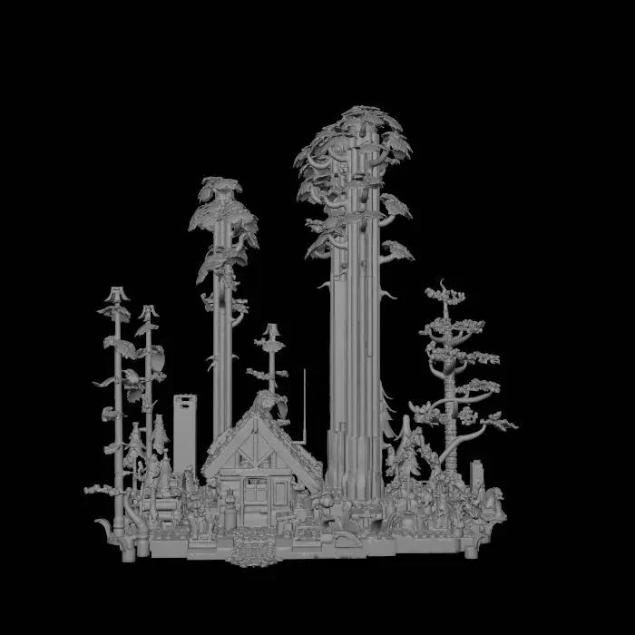 3D model for LEGO Redwood Forest Village