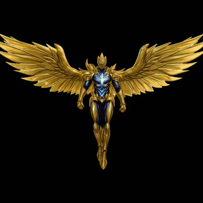 3D model for Golden Winged Knight