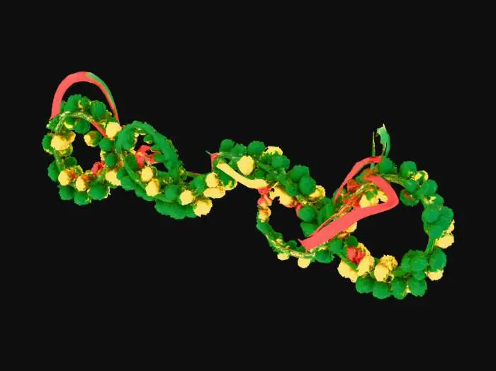 3D model for свернутая рождественская герлянда