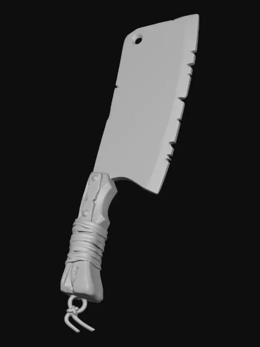 3D model for Ржавый тесак или топор — инструмент для разделки или убийства.