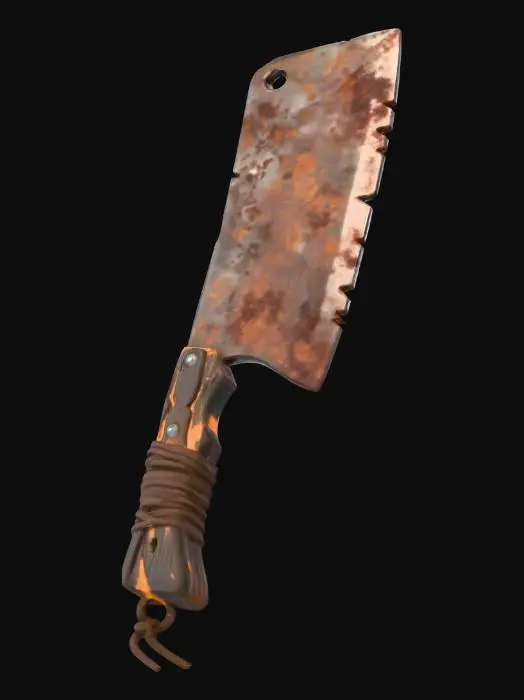 3D model for Ржавый тесак или топор — инструмент для разделки или убийства.