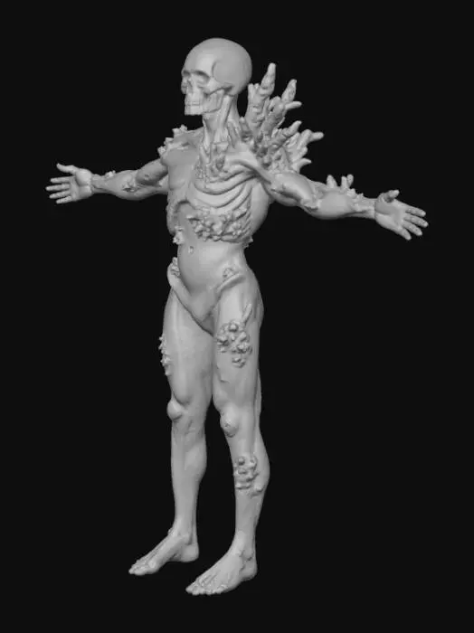 3D model for Zombified Fungus Creature