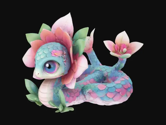 3D model for Blossom Serpent