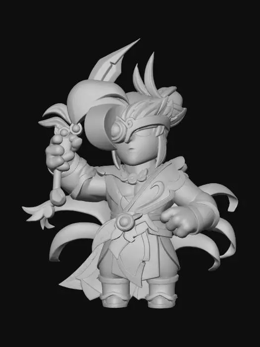 3D model for Warrior of the Blossoms