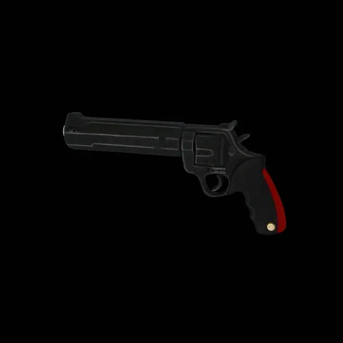 3D model for Long-barreled pistol