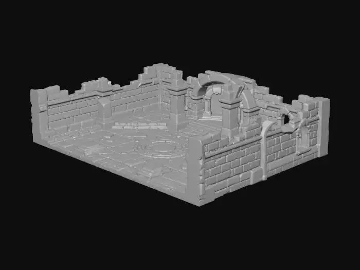 3D model for Ancient Ruins Hall
