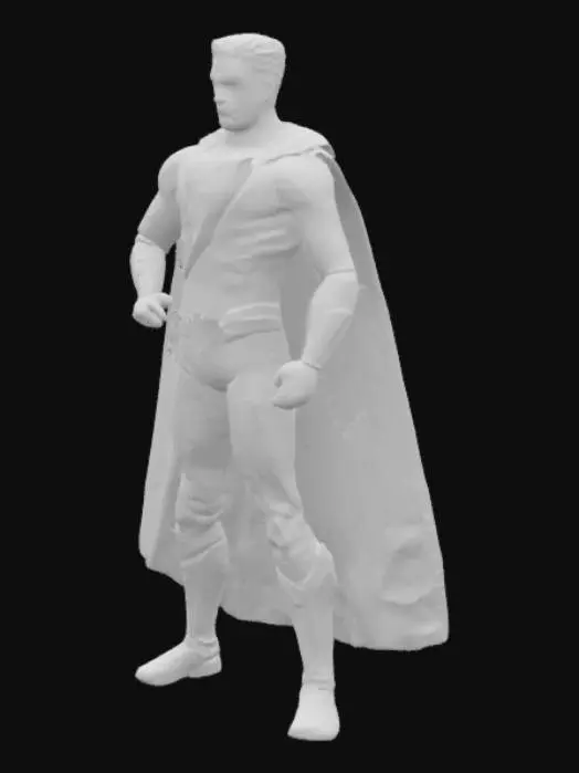 3D model for Shazam, red suit, long white cape