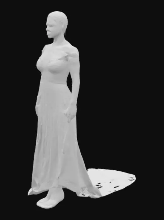 3D model for Catherine Zeta Jones in dress she wore in Mask of Zorro